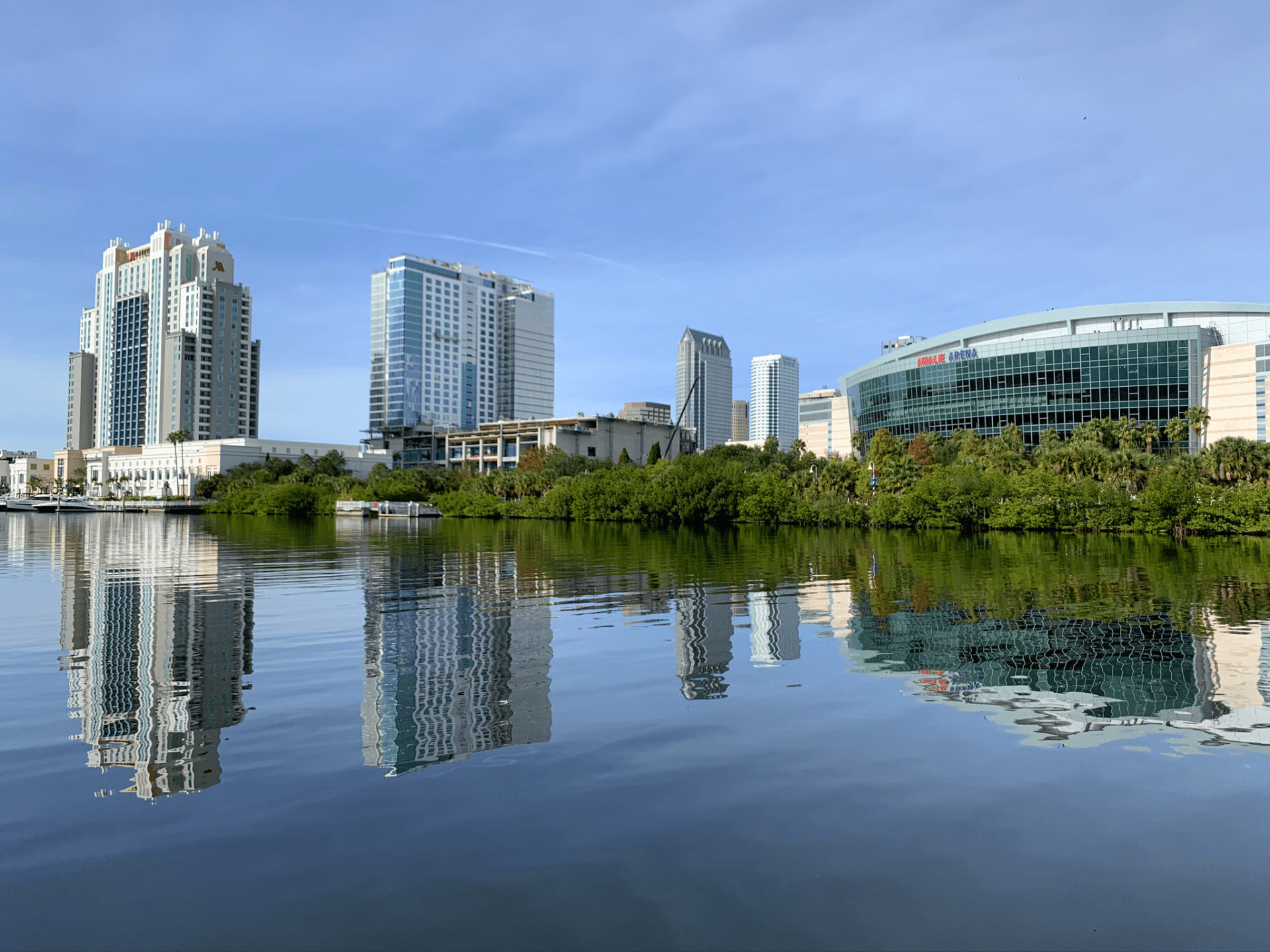 a city with tall buildings